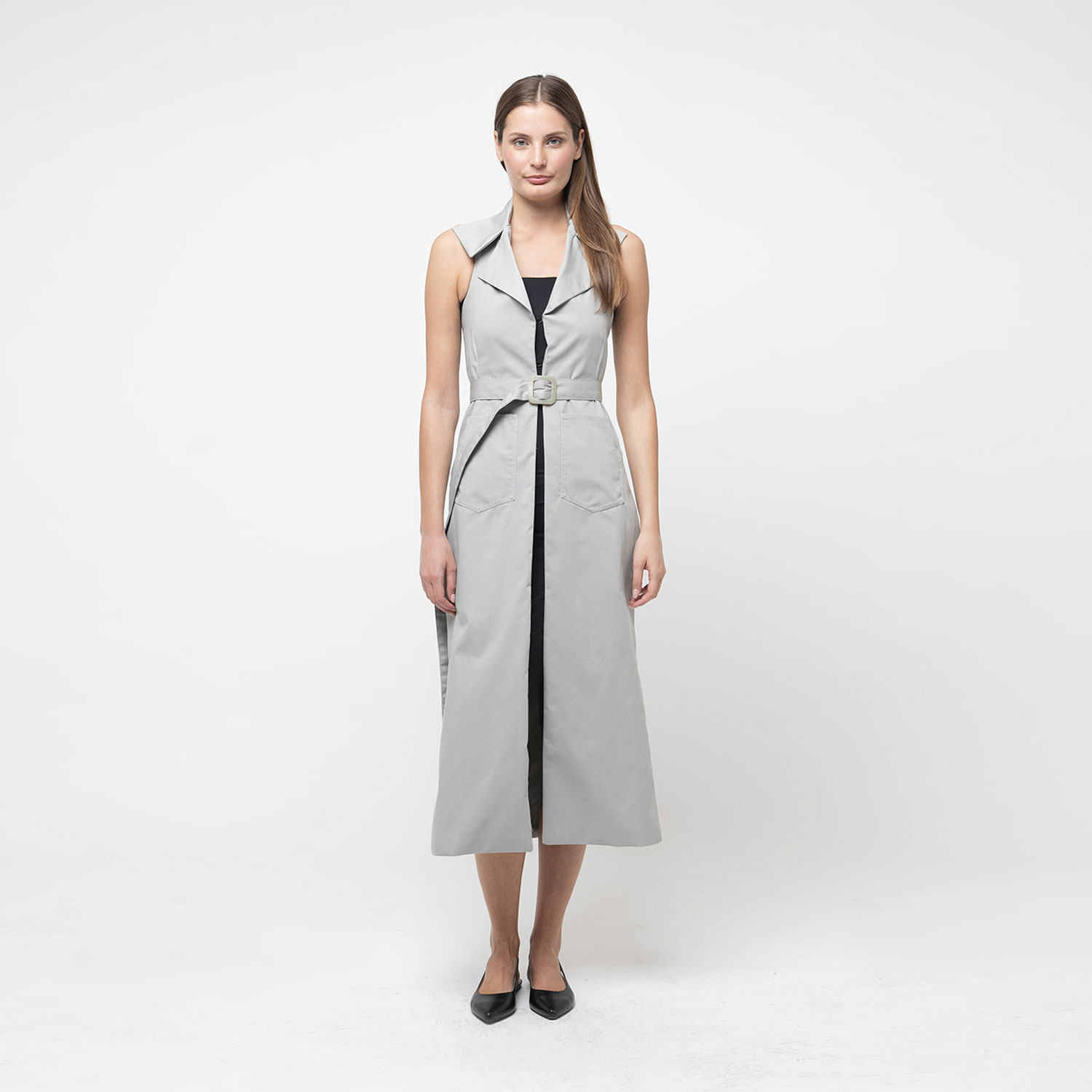 Gilet con doppio spacco